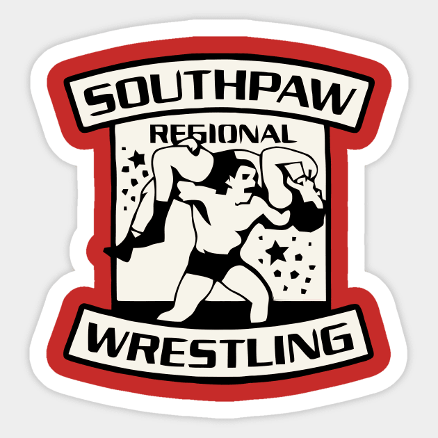 Southpaw Wrestling Sticker by charliechalk